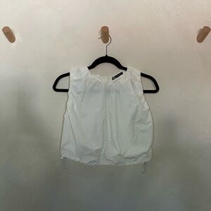 Zara Sleeveless Crop Top with Drawstring Waist